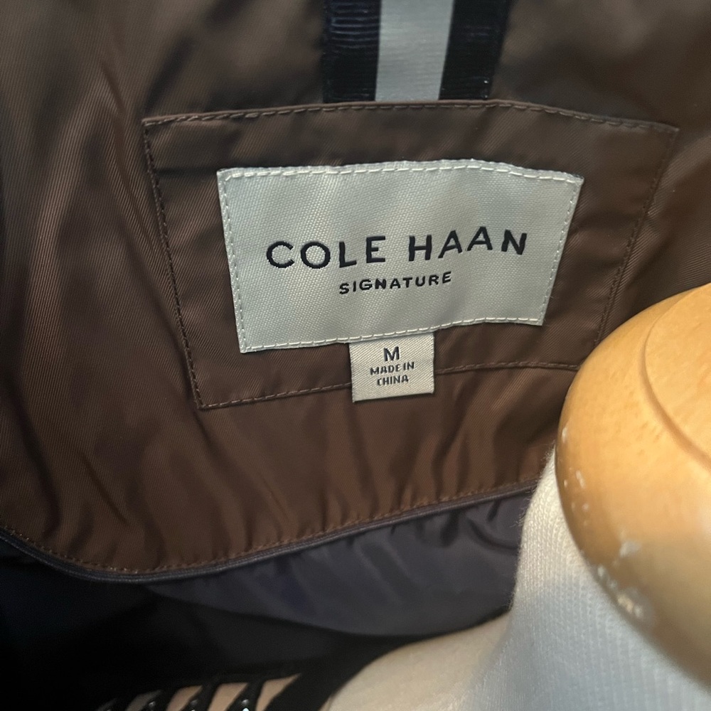 NWOT Cole Haan Men's Brown Puffer Jacket - Picture 5 of 7